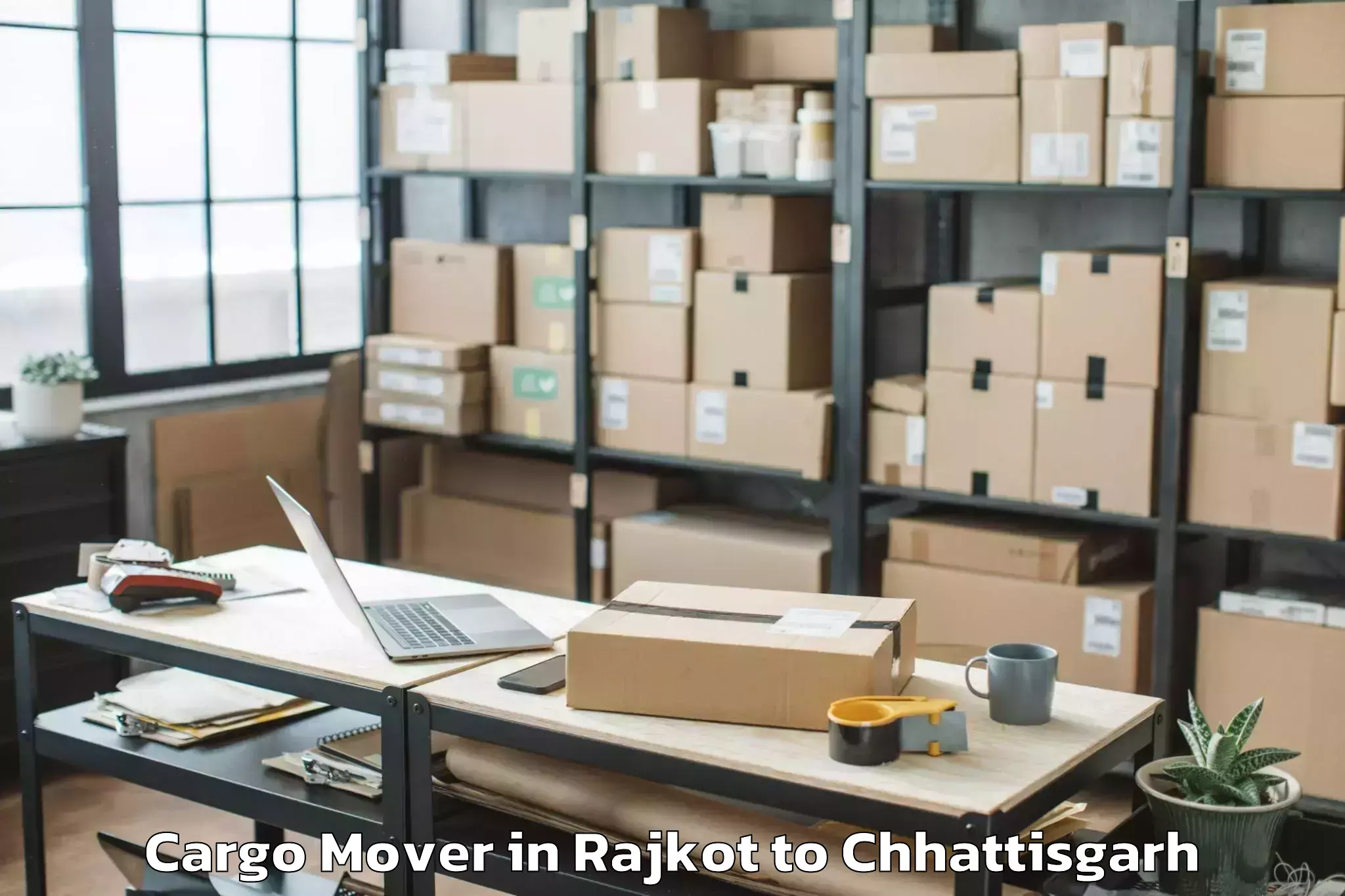 Get Rajkot to Bakavand Cargo Mover